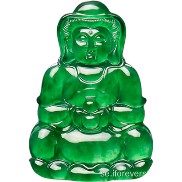 En naturlig grön jadeit